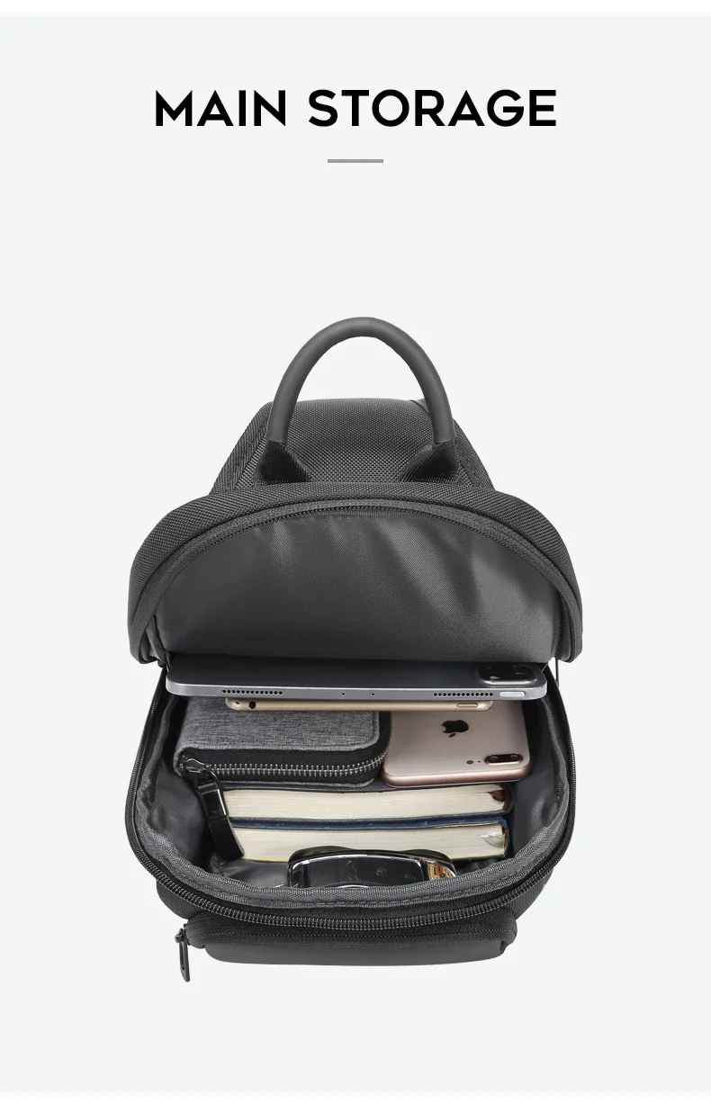 BANGE Chest Bag Six Trend Colors Chest Oxford Trendy Waterproof Fashion Items, Large Capacity Memory for Both Men and Women