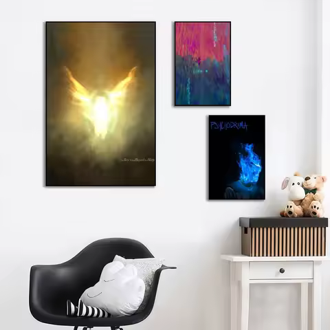 singer D-DAVE The Boy Who Played the Harp High-End Fashion POSTER sticker For Living Room Entryway Luxury Home Decor