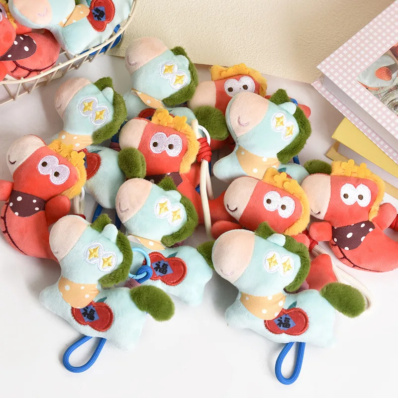 

Плюшевый брелок-талисман «Лошадь» 10 см, новогодний, милый, в виде пони, мягкая игрушка-подвеска для сумки, изысканный коллекционный сувенир, подарок