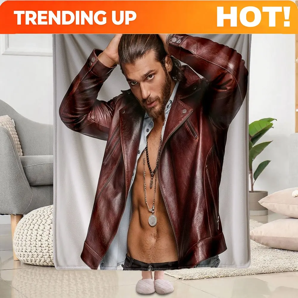 Customize Printed air conditioner blanket Yaman Actor Tv Soap Daydreamer Throw blankets Perfect Holiday Gift