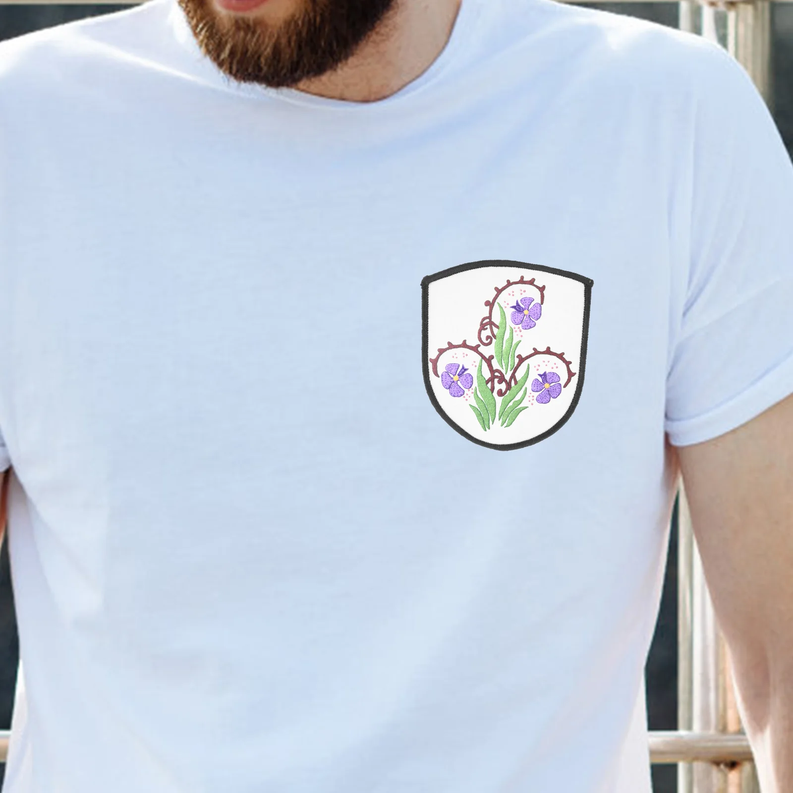 

10 Pcs Heat Transfer Embroidery Patch Blank Sublimation Iron On Patches for Shirts Clothes Decorative Backpacks Non
