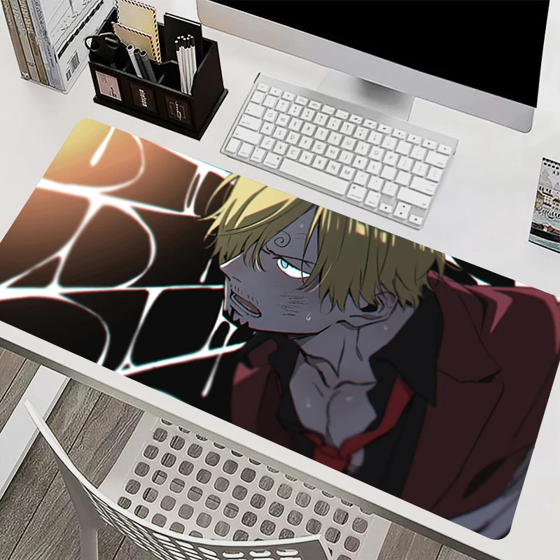 

Mouse Pad PC Accessories Keyboard Pad Office Desk Mat Anti Slip Mousepad Rubber Tablet Pad One Piece Sanji Gaming Extended Pad