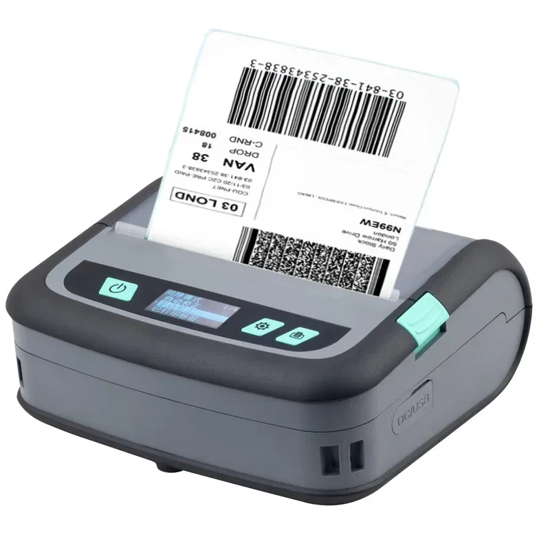 New Portable 4-inch Wireless Bluetooth Label Printer Express Logistics Thermal Barcode Printer
