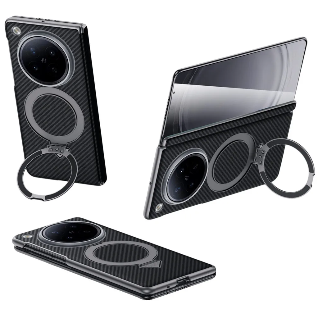 

Magnetic Leather Stand Case for OPPO Find N6 with 360° Rotatable Kickstand and Military-Grade Protection