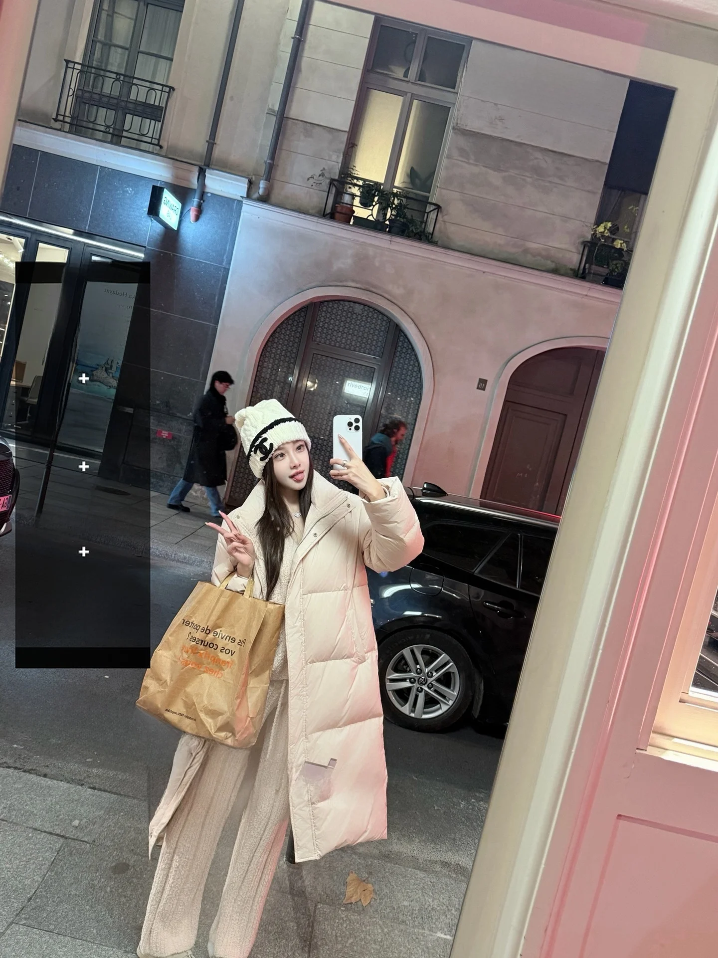 

Корейское пуховое пальто из хлопка с эффектом дождевого облака, длинное, белое, с наполнителем из перьев, свободного кроя, с воротником-стойкой, зимнее, теплое, модное, женское