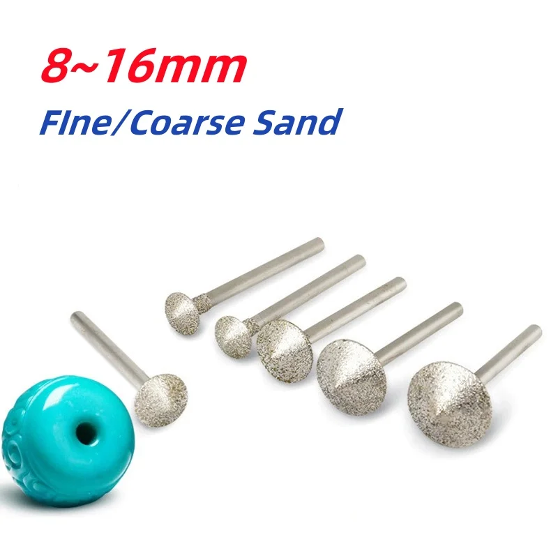 3mm Shank Umbrella Shape Grinding Burr Grinding Bits Jade Stone Grinding Point
