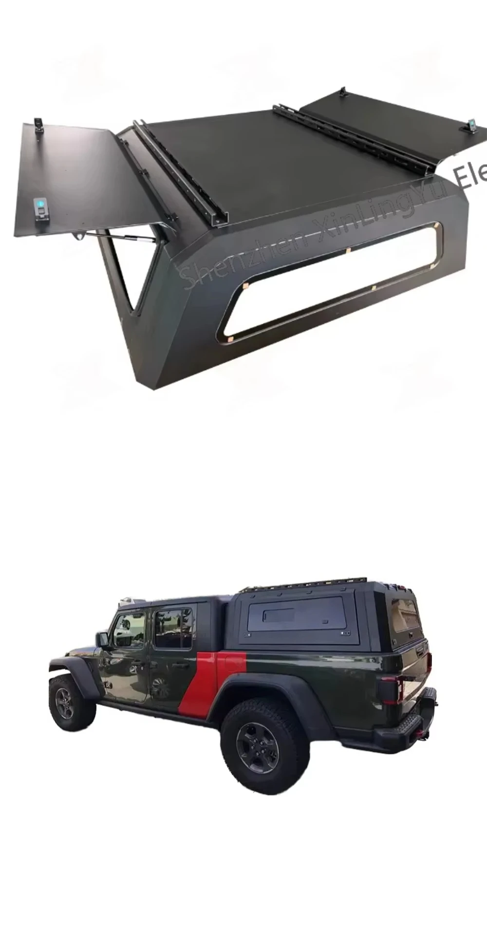 

For Gladiator Rubicon Exterior Accessory Steel and Aluminum Truck Canopy Hardtop