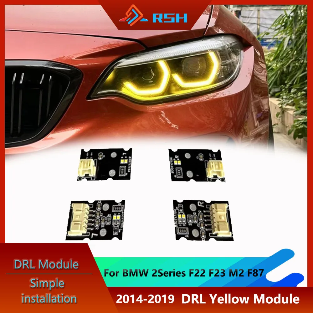 Automobile light source module For BMW2 series F22 F23 M2 F87 M2C Yellow LED daytime running lights Plug And Play