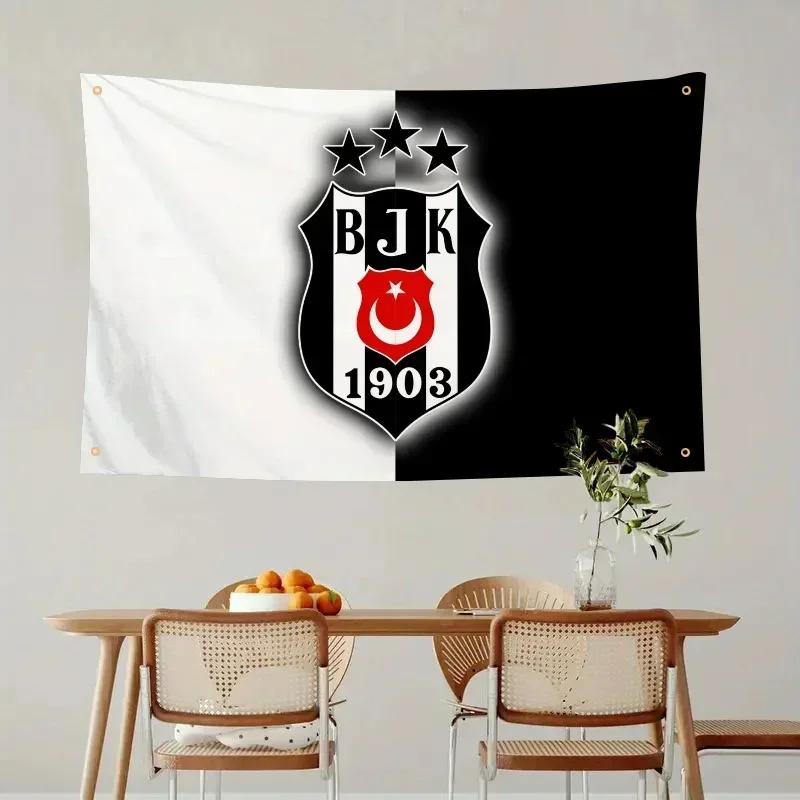 Turquía Besiktas J.K. Beshiktash bandera banderas y pancartas cuatro agujeros poliéster decoración al aire libre habitación estética