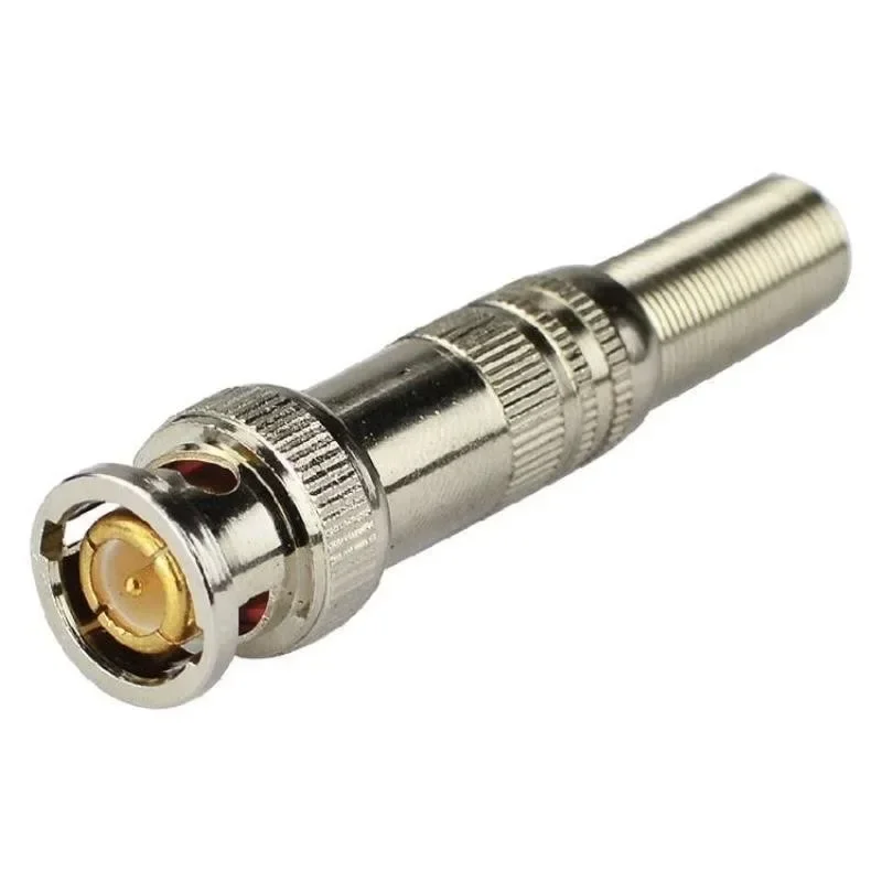 10pcs male solderless BNC connector for security cctv camera system
