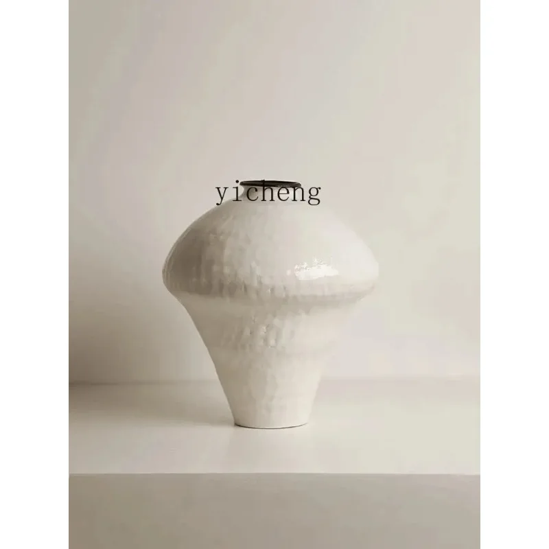M-b8 Ceramic Vase Ornament Youth Artist Flower Arrangement Work