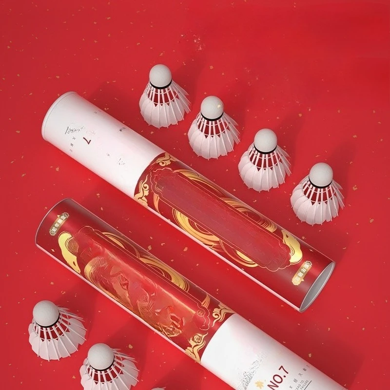 

Badminton Durable Goose Feather Ball Flagship Windproof