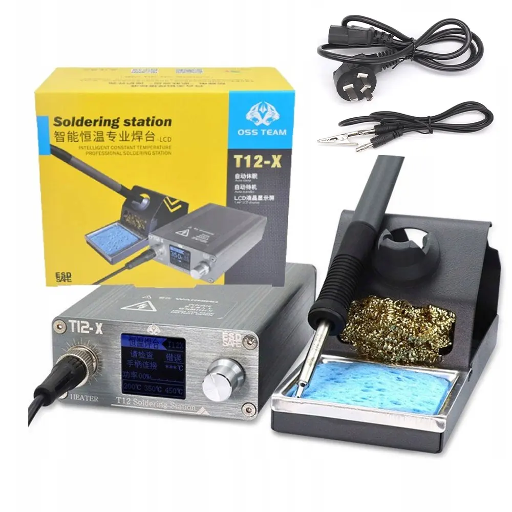 OSS T12-X 72W LCD Digital Welding Soldering Station For Mobile Phone PCB Repair Tools Tool Electronic Soldering Iron