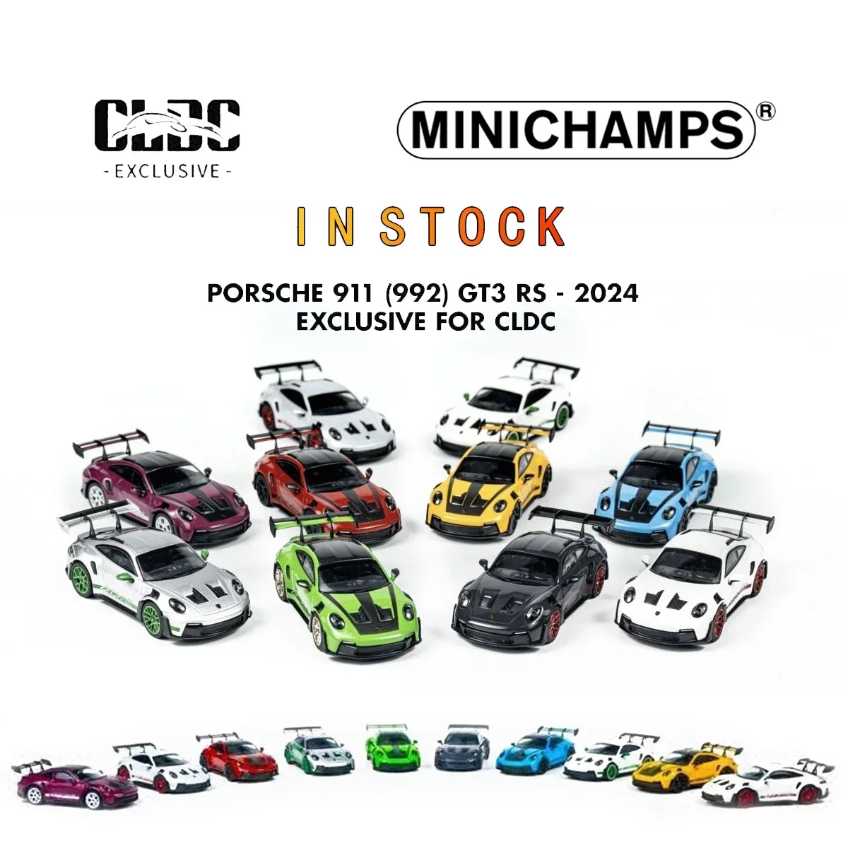 Minichamps New 1:64 Porsche 911 (992)Gt3 Rs Cayman GT4 RS Alloy Diecast Car Model Christmas Collection Gift CLDC Tarmac Works