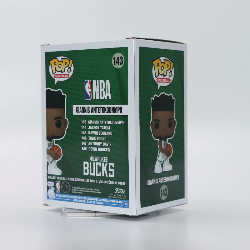 Original Funko Pop NBA Basketball Milwaukee Bucks Giannis Antetokounmpo Action Figure Figurine Model Toy Gift Collect Doll Decor - view 2