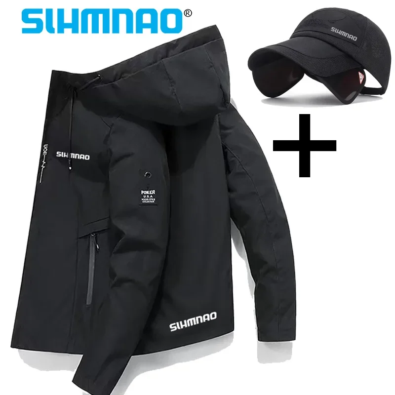 AliExpress SLHMNAO 2025 Fishing suit jacket, spring and summer men's hiking and cycling jacket, windproof and waterproof gift, fishing cap
