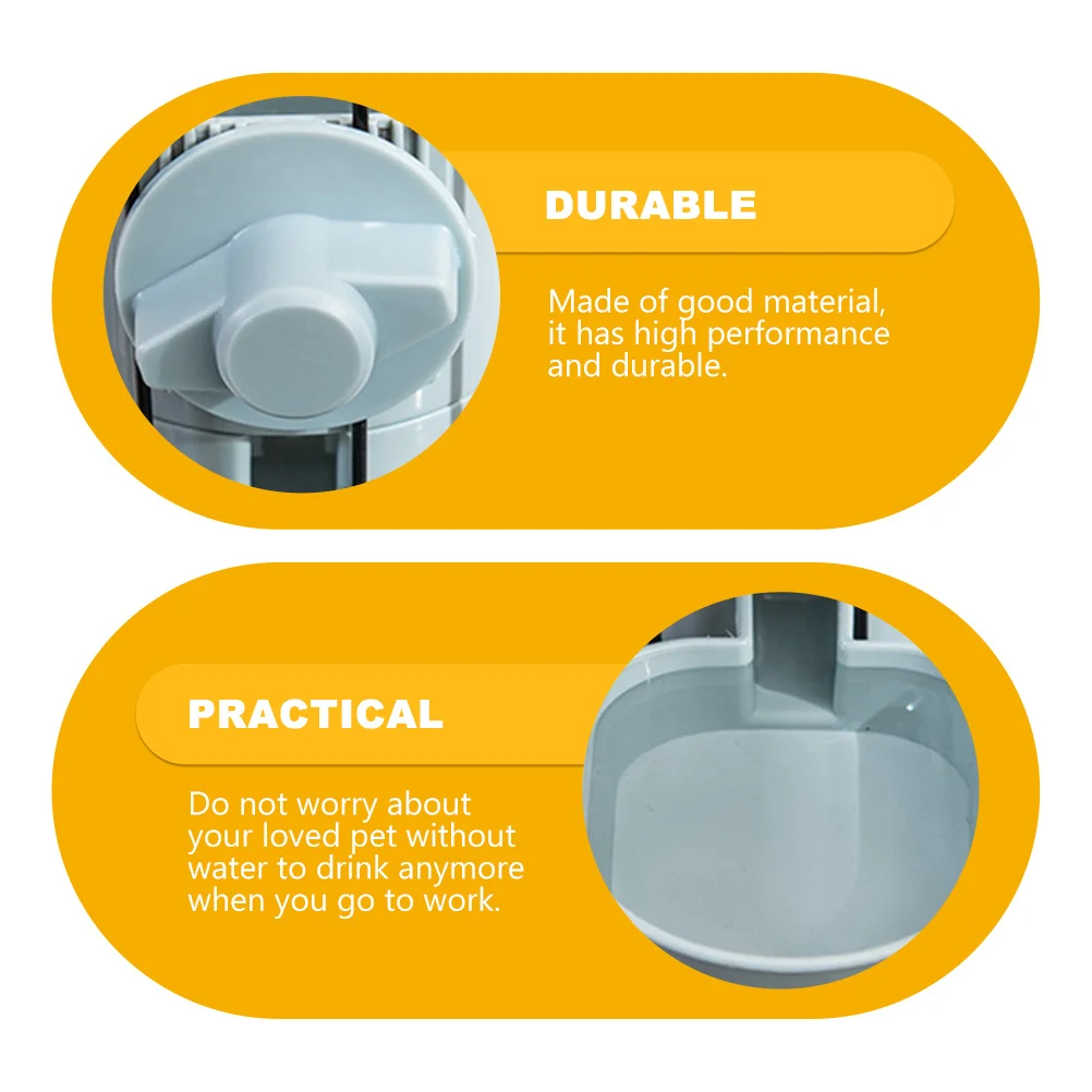 

Pet Hanging Water Feeder Automatic Drinking Bottle for Dogs Cats Rabbits High Grade Material Large Storage Capacity Space Saving