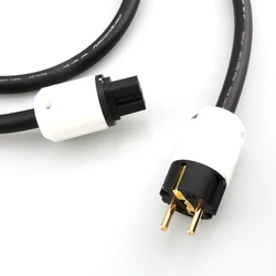 FURUTECH FP-314Ag EU US Version Power Cable C15 15A Line Schuko Power Cord With Oyaide P-320E Schuko EU Plug AC Cable