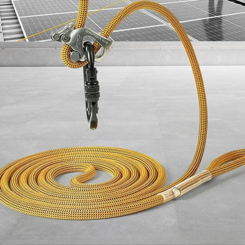 

10.5mm Adjustable Restricted Area Safety Rope, Protection Rope Hook for High Altitude Operation Protective Gear