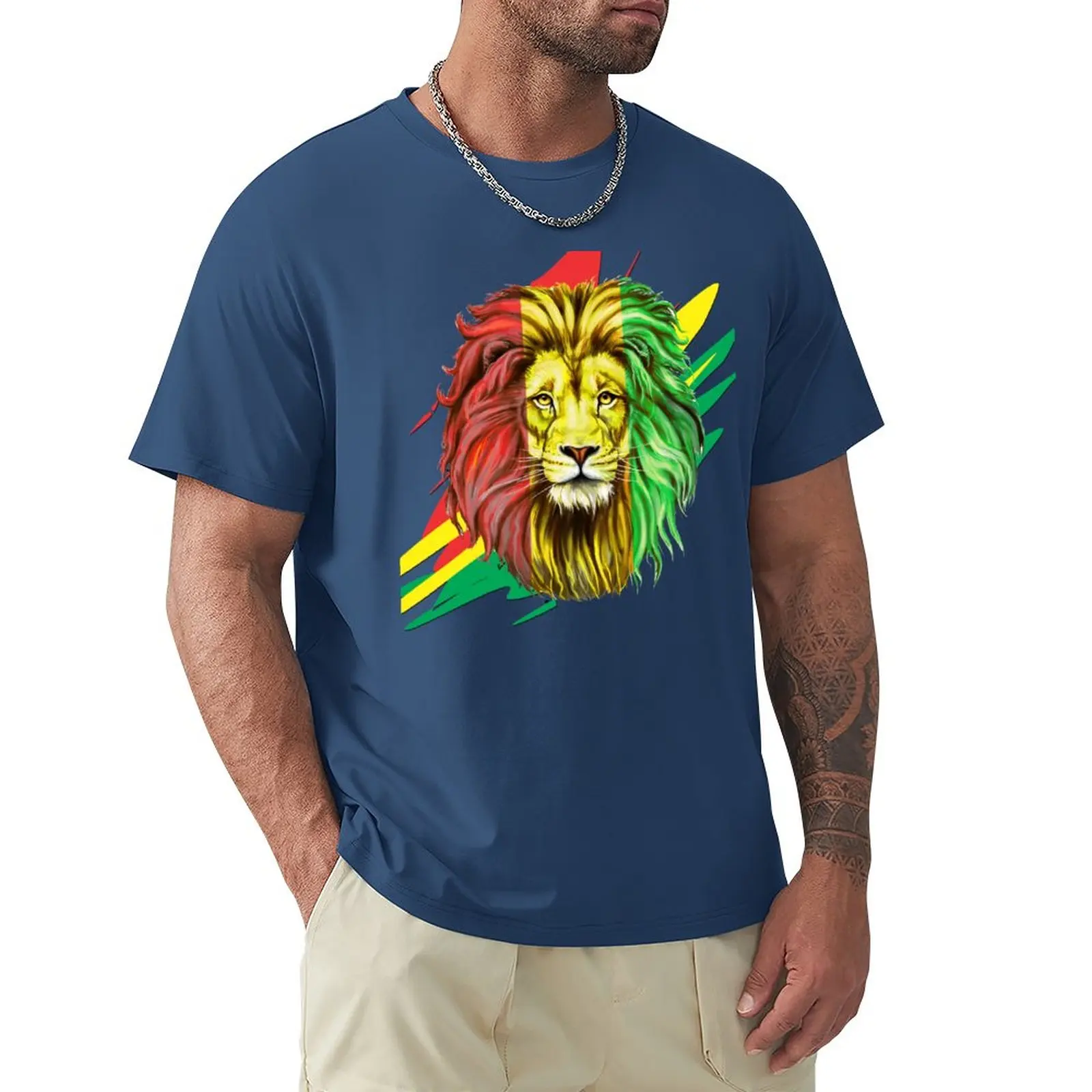 

fashion mens t-shirt Lion Zion Rasta Reggae Art T-Shirt t shirt man new edition t shirt humor t-shirt t shirts