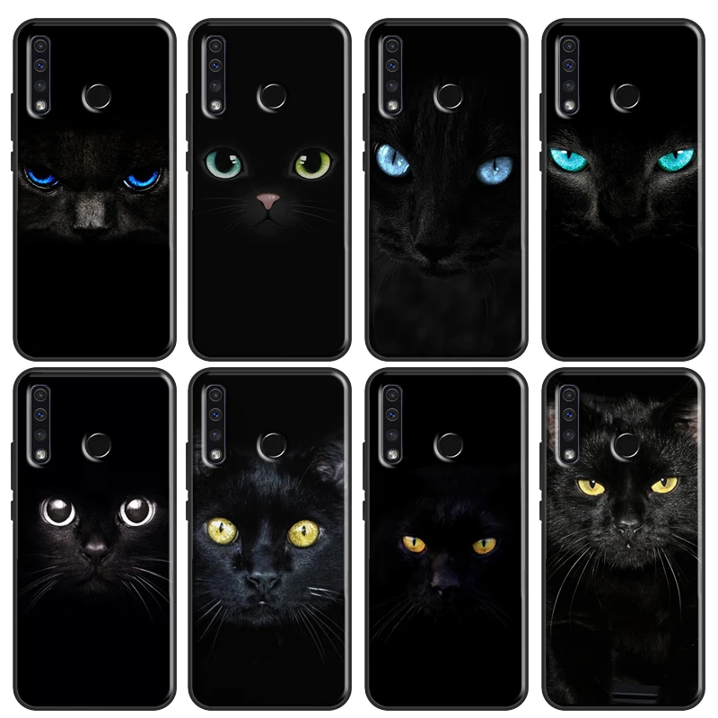 Cat Staring Eye Cool Soft For Huawei Honor 7C 4C 6C 7A Pro 8 9 10 20 10X Lite 8A 9A 8S 7S 6X 9X 8X 10i Case