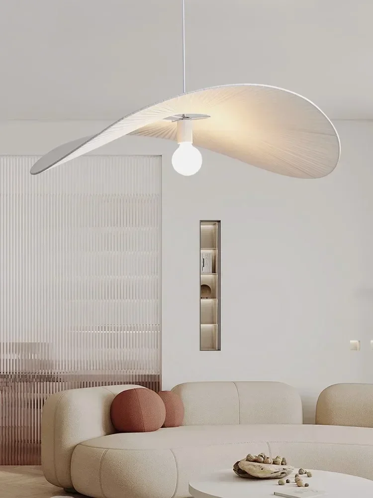 الشمال النسيج قبعة قلادة أضواء لغرفة المعيشة غرفة الطعام غرفة نوم الديكور شرفة المنزل مصابيح معلقة تركيبات E27 #4