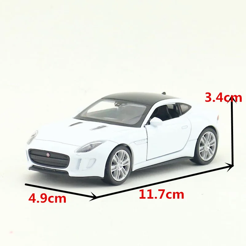 WELLY 1:36 JAGUAR F-Type Coupe original with drive pull back flip model car car car car model car model toy car Collect gift B39