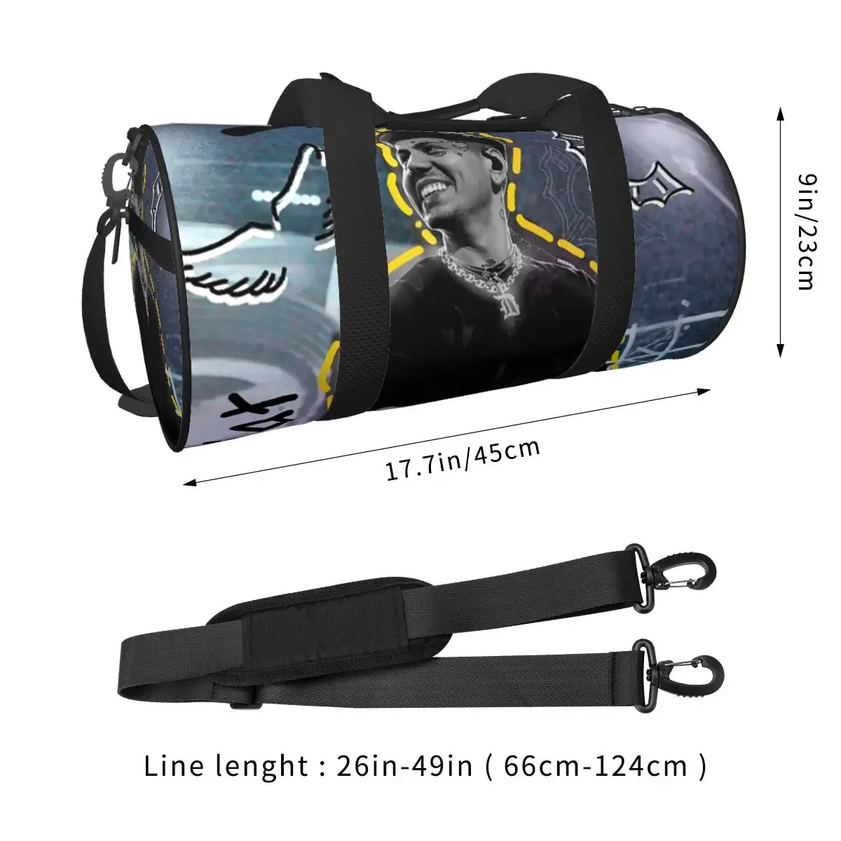 Duki Singer Rapper Accessories Large Duffle Gym Bag Waterproof Duffle Travel Bags Handbags Fitness bag