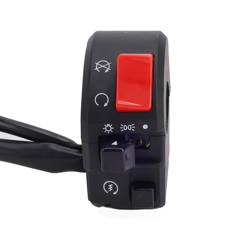 Universal 22mm Motorcycle Switches Motorbike Horn Button Turn Signal Electric Fog Lamp Light Start Handlebar Controller Switch image 3