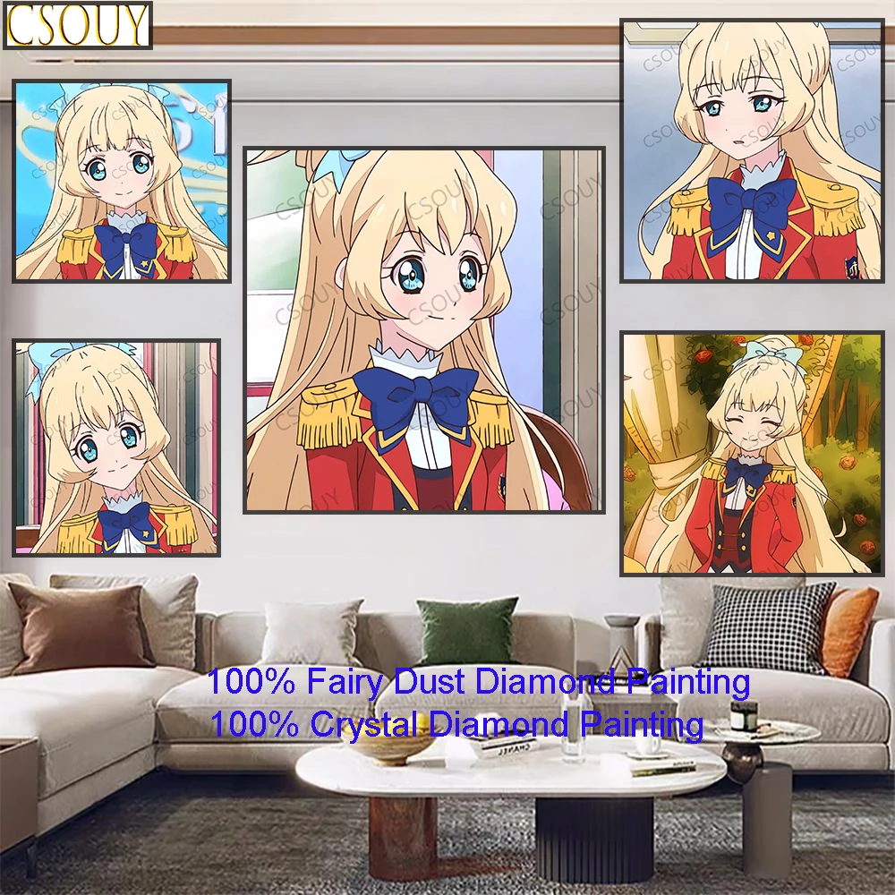 

100% Fairy Dust Diy Diamond Painting Cross Stitch Military Bow Tie Crystal Square Drill Full Embroidery Mosaic Decor Needlework