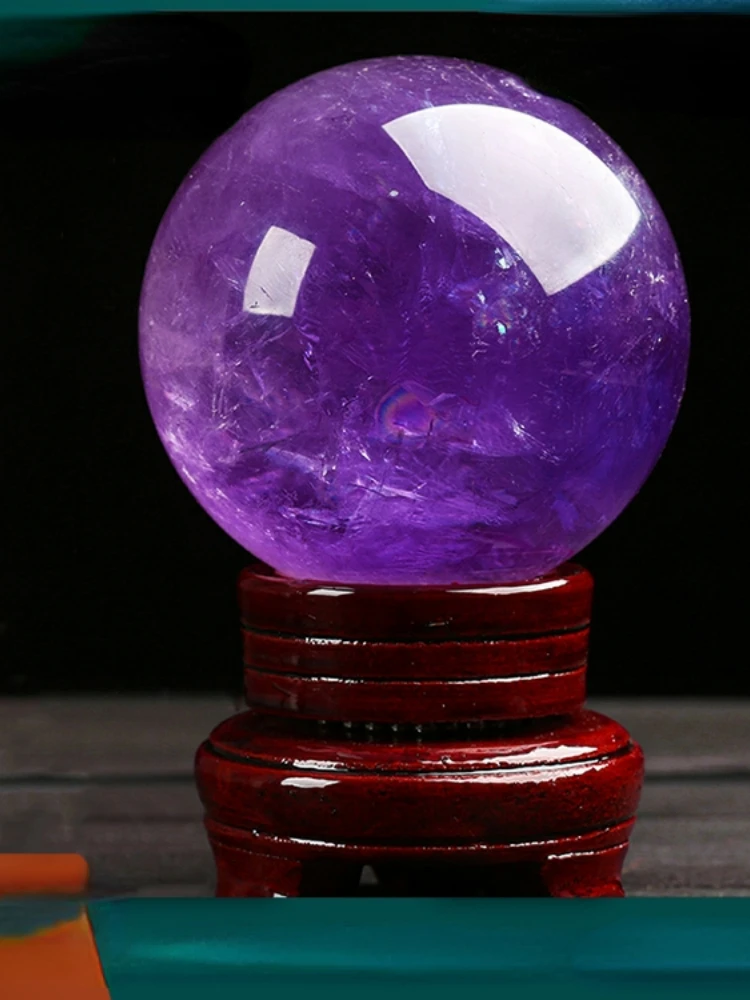 Amethyst ball decoration Raw mineral crystal seven star gust water ball decoration