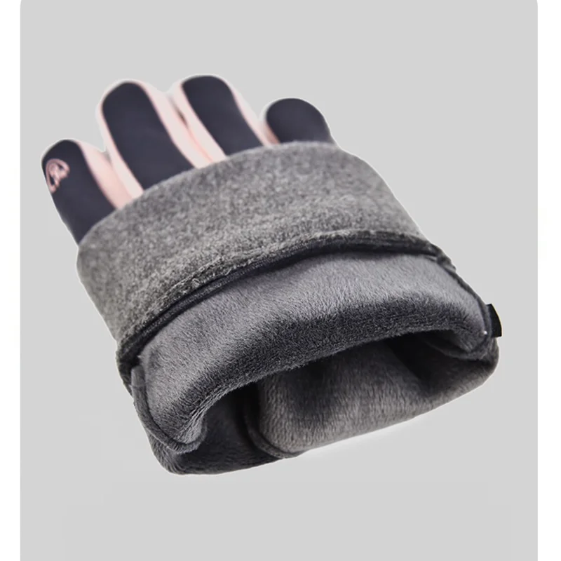 Unisexowe zimowe rękawice dotykowe, antypoślizgowe, ciepłe, damskie i męskie, do biegania na świeżym powietrzu, narciarstwa, jazdy na rowerze, odporne na zimno, sportowe rękawice ocieplające.