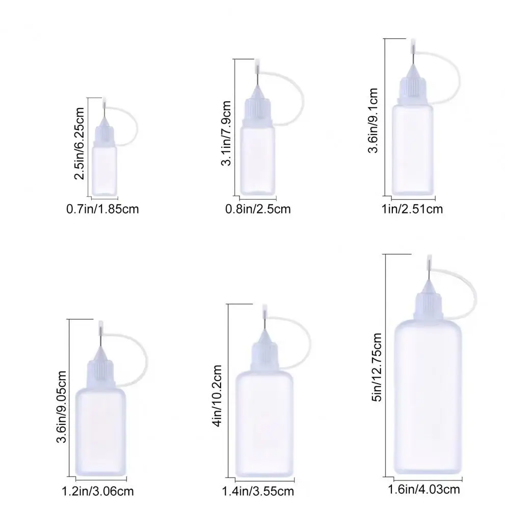 10 個 5/10/20/30/50/100 ミリリットルニードルチップアプリケーター液体スポイト充填接着剤ボトルニードルチップ接着剤ボトル DIY クラフトオイラー