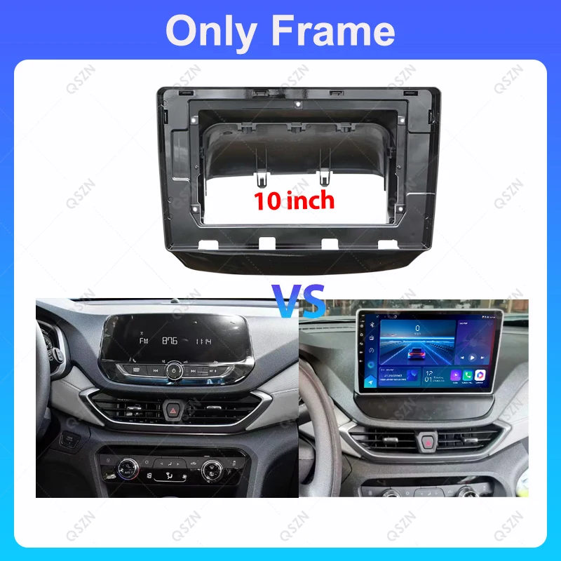 QSZN Car Frame For Chevrolet Orlando 2009-2018 2019 2020 Dashboard Accessories Refitting Stereo 9/10 inch Car Fascia Panel Trim view 2