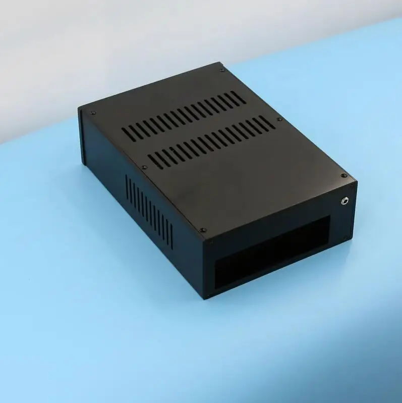 _ 2209 полностью алюминиевый мини-компьютер, шасси, черный ПК, сделай сам