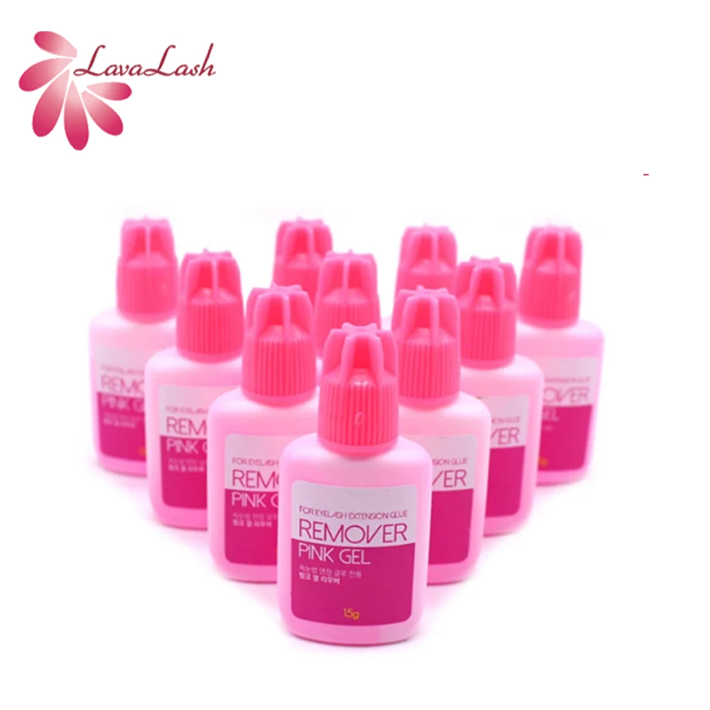 Korean Original Pink Gel Remover For Eyelash Extensions  15g False Lashes Glue Remover Makeup Tools