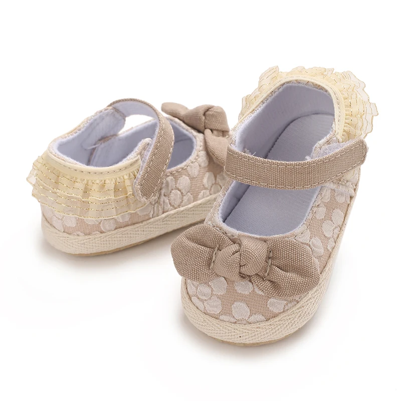 

Adorable Light Blue Bow-Toe Sandals for Baby Girls - Breathable, Non-Slip, Soft Fabric Upper with Decorative Bows, Perfect for S