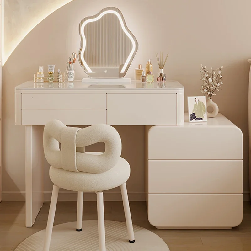 Bedroom Chest Of Drawers Toiletries Makeup Mirror White Dresser Portable Toilet Organizers Storage Furniture For Beauty Salon