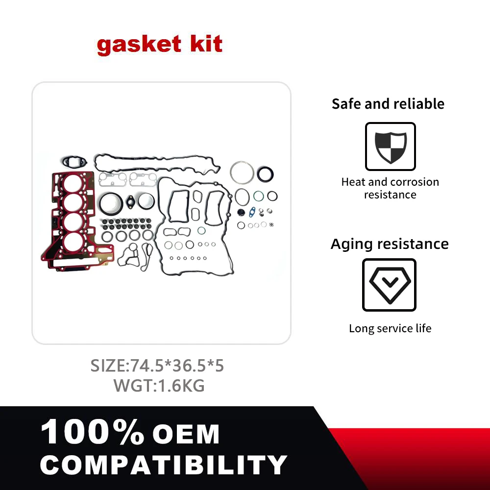 Car Engine Gasket Full Kit Overhaul Kit For  N20B20 (2WD) 11127598042 11127620697 Rubber Seal Repair Set Engine Auto Parts