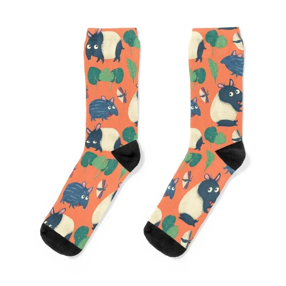 

tapir-orange Socks Heating sock cool Girl'S Socks Men's