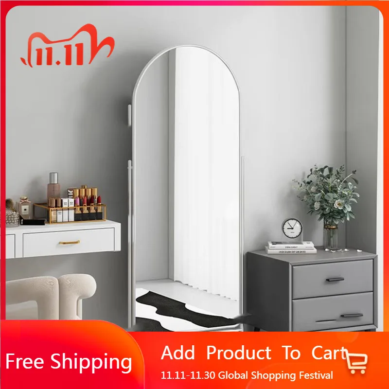 

Long Living Room Mirror Standing Makeup Aesthetic Travel Portable Mirror Bedroom Modern Spiegel Wand Living Room Decorations