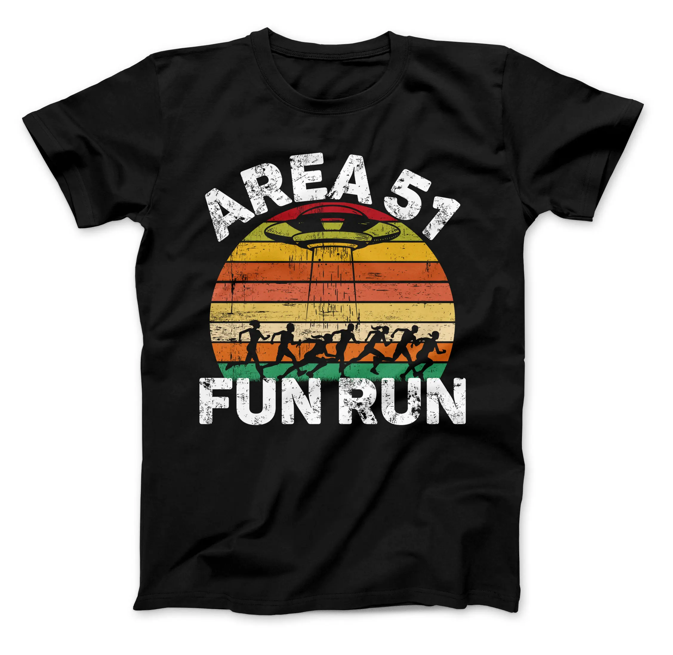 Area 51 T Shirt Fun Run UFO Aliens Full Moon Midnight Marathon Highway 375 Extraterrestrial ET