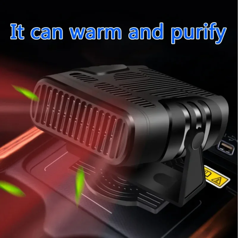 Lenovo 12V/24V Tragbarer Fahrzeug-Autoheizer Winter Windschutzscheiben-Entfogger Entfroster Auto-Innenraum-Heizlüfter Doppelfunktions-Wärmer – Detail 7