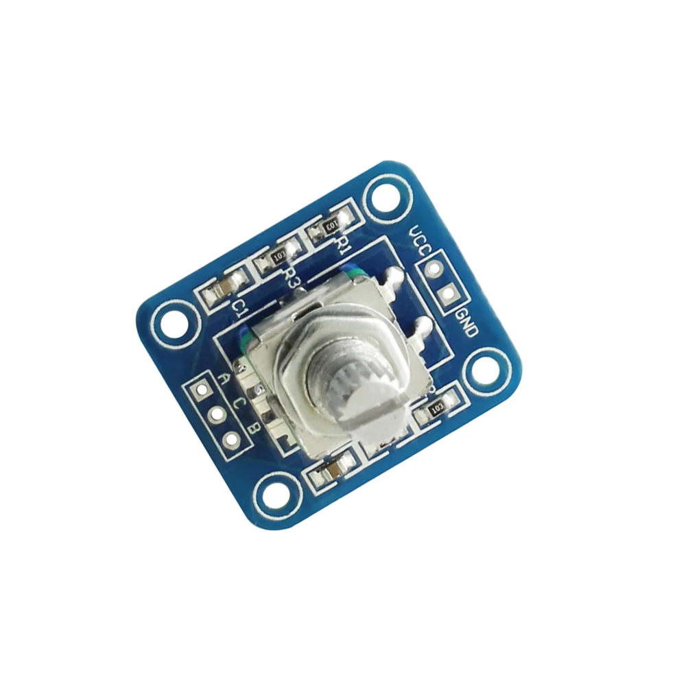 DC5V EC11 Rotary Encoder Module Brick Sensor Development Square Audio Rotating Potentiometer Knob Cap Adjust Knob for Arduino