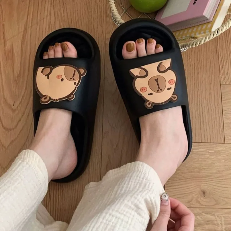 

Capybara Slipper Women Cute Cloud Sandals Summer Flip Flops Beach Slides House Casual Room Home Shoes Kawai Flat Female Eva 2025