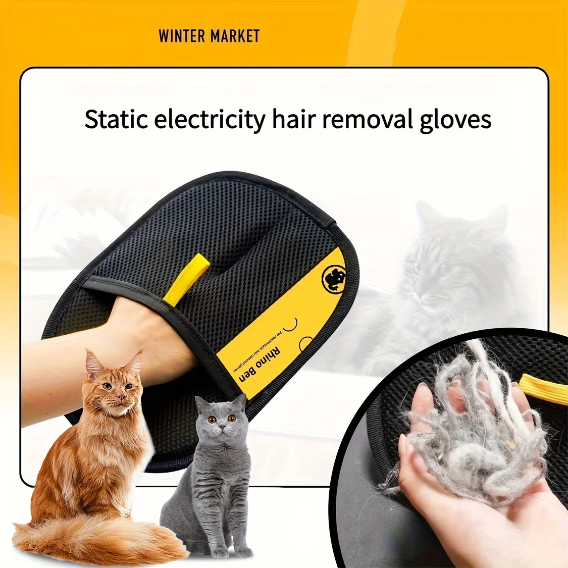 2 Guantes Estáticos para Eliminar Pelo de Mascotas, Guantes Reutilizables para Limpiar Pelusas de Gatos y Perros, Ideales para Muebles, Ropa y Asientos de Coche en Verano