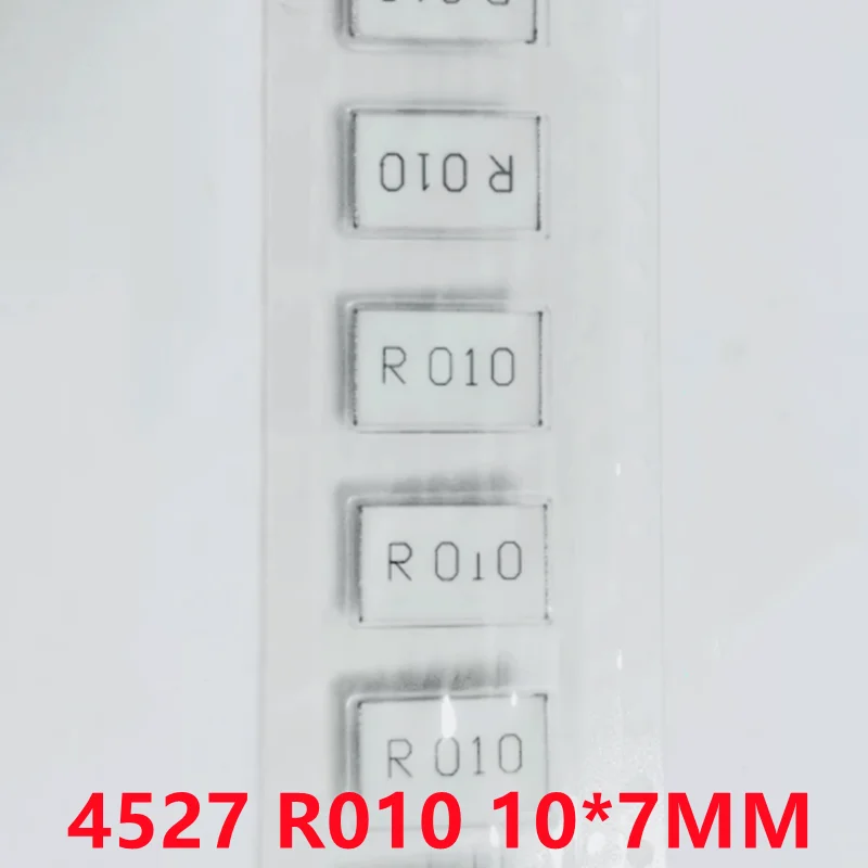 10 sztuk STE4527C5W0R010F 0.01R 10mr R010 R015 R020 R022 R025 R030 R035 R047 R050 1% 5W 4527 rezystor ze stopu SMD 10*7MM