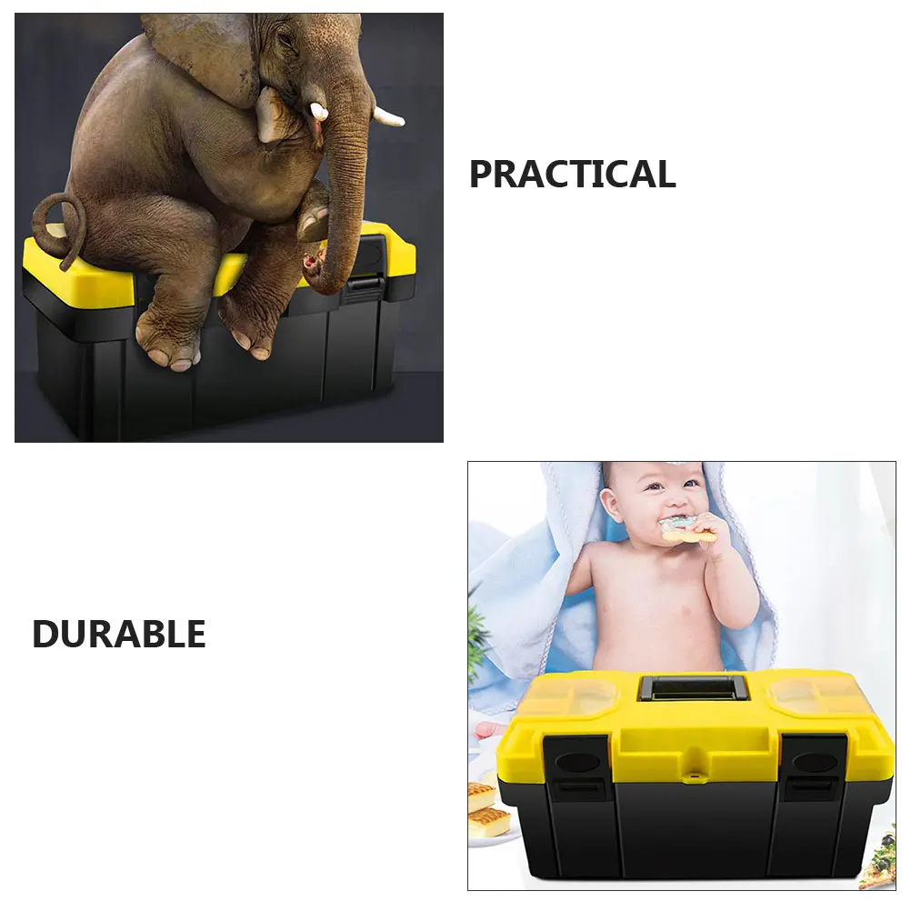 

Tool Storage Box Large Capacity 12 Inch Durable Plastic Toolbox Household ganizer Vehicle Mounted Repair Kit Portable Case Safe