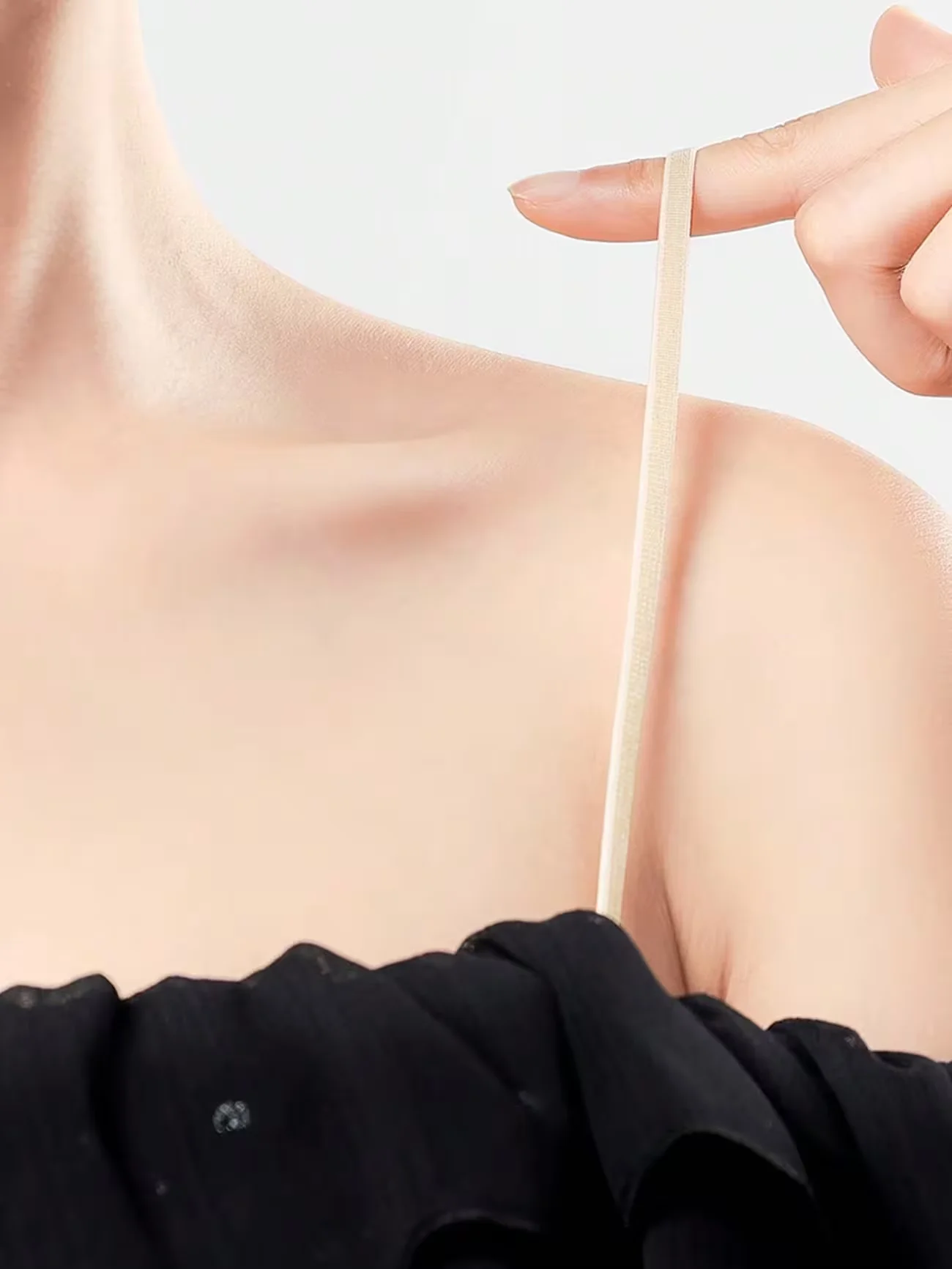 1 Pair Women Thin Invisible Cross‑Back Seamless Exposable Beauty Back Bra Replacement Straps