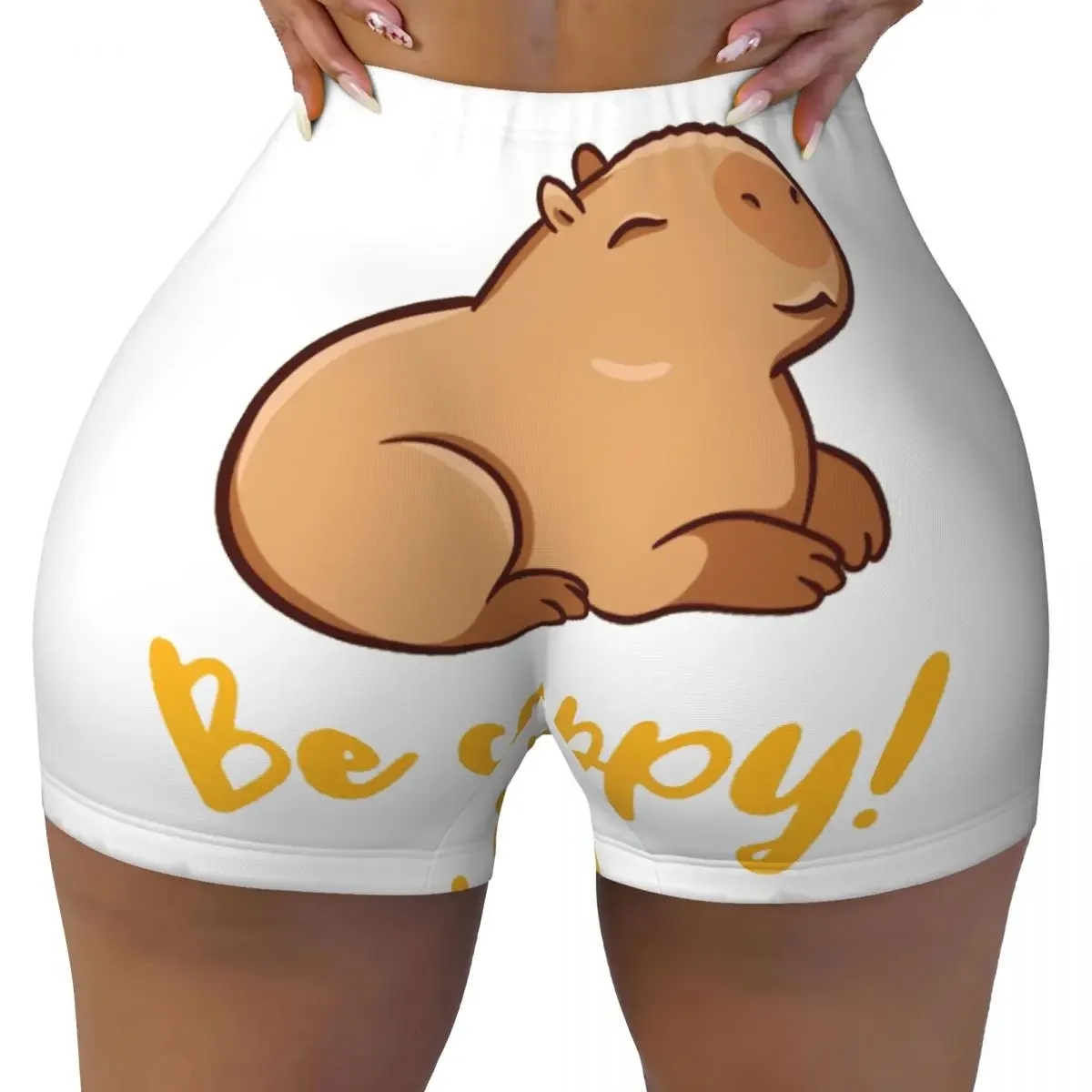 

Custom Be Cappy Байкерские шорты для бега и тренировок, женские спортивные шорты для йоги в тренажерном зале